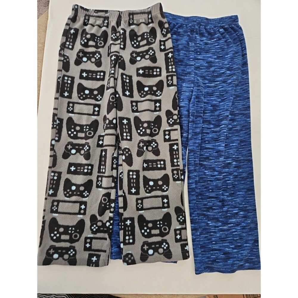 Cuddl Duds 2 Boys PJ Pants Pajama Video Game Fleece Sz 8 Cuddle